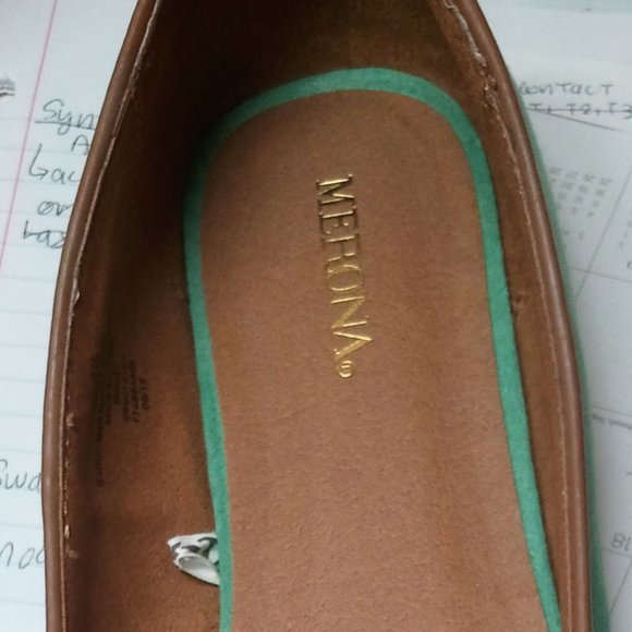 NWOT Merona Sea Green Loafers Vegan Moccasin  6.5 - Picture 5 of 6
